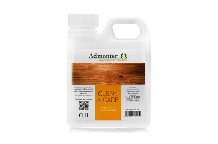 Admonter Parkettpflegemittel Clean & Care weiß 1L 2