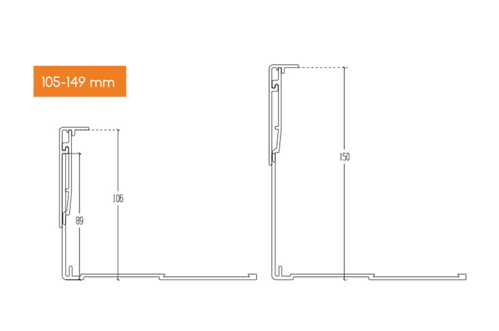 Karle & Rubner Variable Seitenverblendung 105-149 mm 4